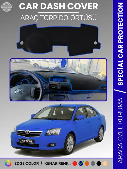 TOYOTA AVENSİS T250 (2003-2008) EKRANLI Torpido Örtüsü Ön Göğüs Halı Torpido Koruma Tam Uyum ürün görseli 1
