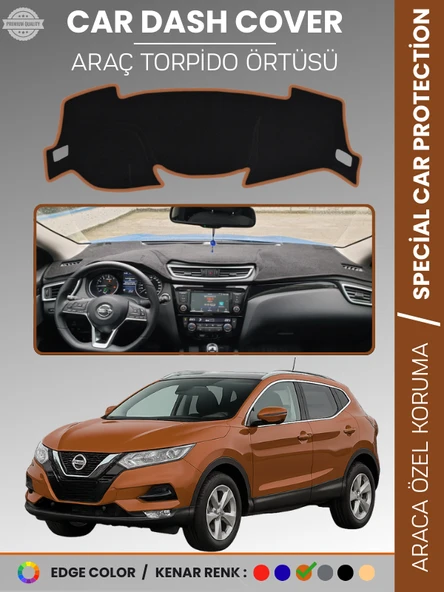 NİSSAN QASHQAİ J11 (2013-2020) Torpido Örtüsü Ön Göğüs Koruma Araca Özel UV Koruma ürün görseli 1