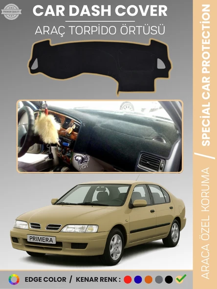 NİSSAN PRİMERA P11 (1996-2000) Torpido Örtüsü Premium Kalite Torpido Koruma Araca Özel UV Koruma ürün görseli 1
