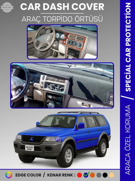 MITSUBISHI MONTERO SPORT (1996-2009) Torpido Örtüsü Ön Göğüs Koruma Torpido Koruma Araca Özel ürün görseli 1