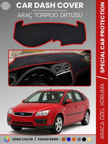 FORD FOCUS 2 (2005-2008) Torpido Örtüsü Panel Torpido Koruma Tam Uyum Çatlamayı Önler Kolay Montaj ürün görseli 1