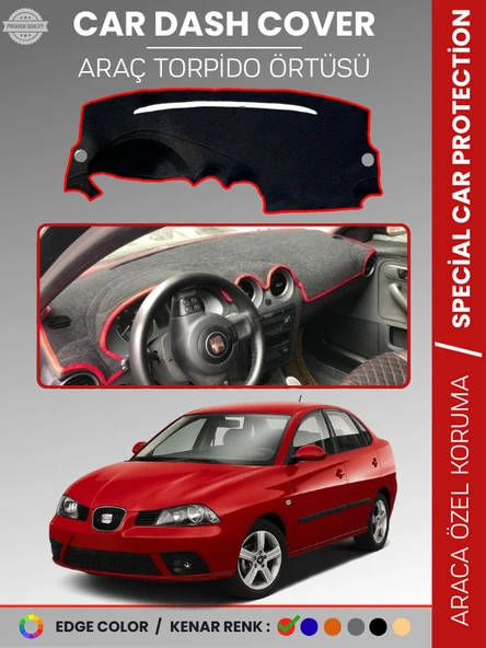 SEAT CORDOBA (2001-2008) Torpido Örtüsü Ön Göğüs Koruma Torpido Koruma Birebir Uyum Kaymaz ürün görseli 1