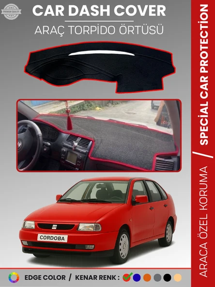 SEAT CORDOBA (1998-2001) Torpido Örtüsü Ön Göğüs Koruma Torpido Koruma Birebir Uyum Kaymaz ürün görseli 1