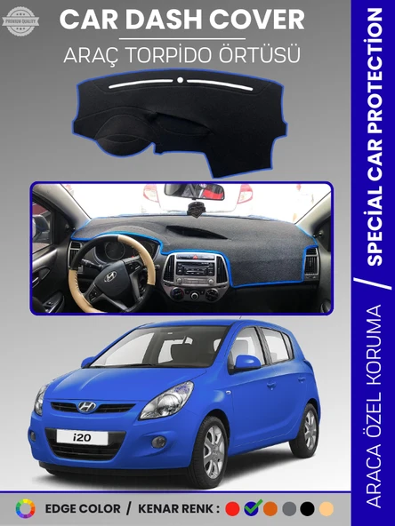 HYUNDAİ İ20 (2008-2014) Torpido Örtüsü Göğüs Koruma Araca Özel UV Koruma ürün görseli 1