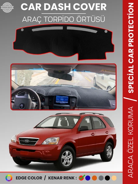 KİA SORENTO (2006-2009) Torpido Örtüsü Ön Panel Halı Torpido Koruma Tam Uyum Araca Özel Kaymaz ürün görseli 1