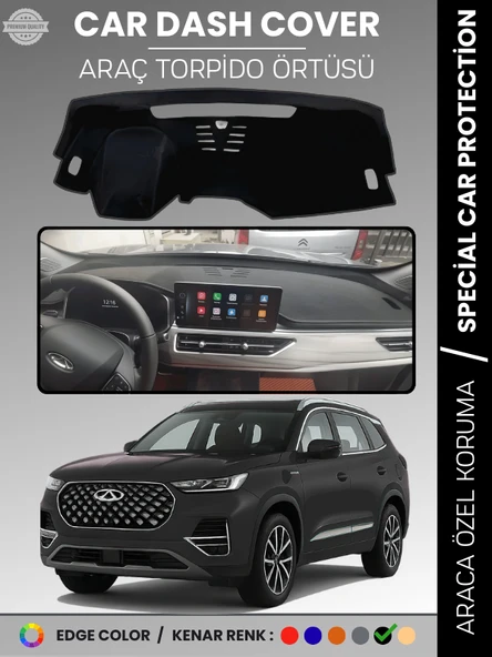 Chery Tiggo 8  Pro (2020+) Torpido Örtüsü Ön Göğüs Koruma Torpido Koruma Çatlamayı Engeller Tam Uyum ürün görseli 1