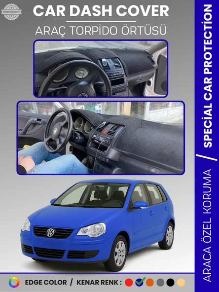 VOLKSWAGEN POLO DÜRBÜN GÖGÜS (2001-2009) Torpido Örtüsü Ön Göğüs Koruma Torpido Koruma Tam Uyum ürün görseli 1