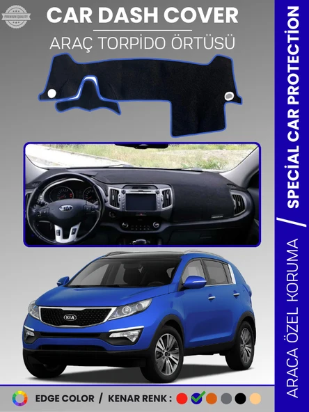 KİA SPORTAGE (2010-2016) Torpido Örtüsü Ön Panel Halı Torpido Koruma Tam Uyum Araca Özel Kaymaz ürün görseli 1