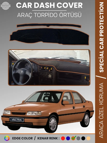 OPEL VECTRA A (1988-1995) Torpido Örtüsü Ön Göğüs Torpido Koruma Birebir Uyum Kaymaz Özel Kesim ürün görseli 1