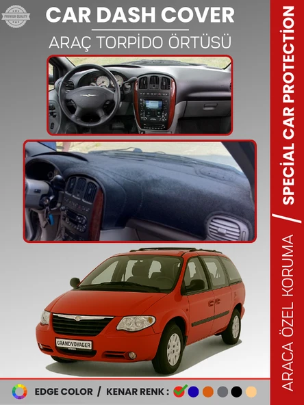 CHRYSLER GRAND VOYAGER (2002-2006) Torpido Örtüsü Ön Göğüs Koruma Torpido Koruma Tam Uyum ürün görseli 1