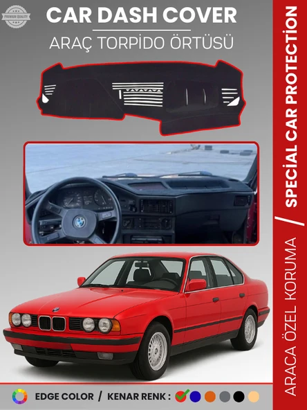 BMW E34 5 SERİSİ (1988-1996) Torpido Örtüsü Panel Koruma Torpido Koruma Tam Uyum Çatlamayı Önler ürün görseli 1