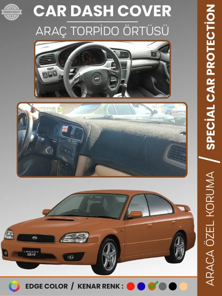 SUBARU LEGACY B4 (1998-2003) Torpido Örtüsü Ön Göğüs Halı Torpido Koruma Tam Uyum Kaymaz UV Koruma ürün görseli 1