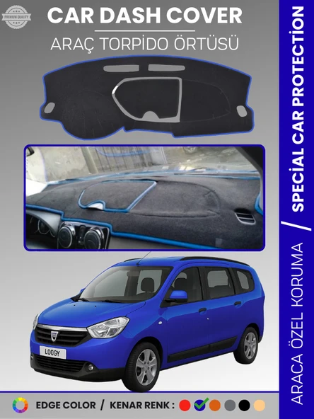 DACIA LODGY (2010-2017) Torpido Örtüsü Ön Göğüs Koruma Torpido Koruma Çatlamayı Engeller Tam Uyum ürün görseli 1