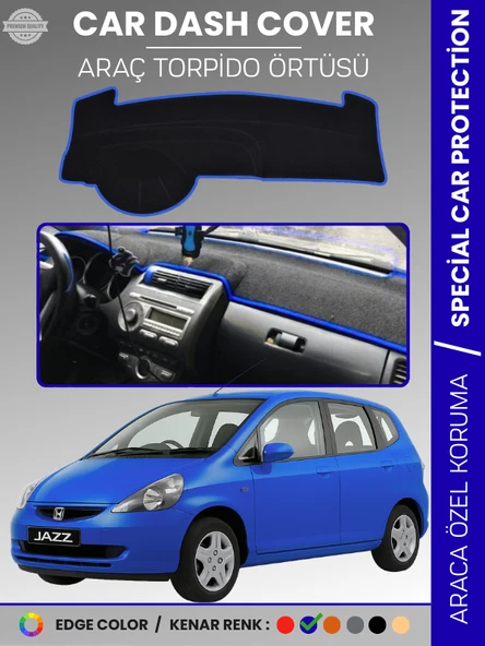 HONDA JAZZ (2002-2007) Torpido Örtüsü Torpido Koruma Tam Uyum Çatlamayı Önler Kolay Montaj ürün görseli 1