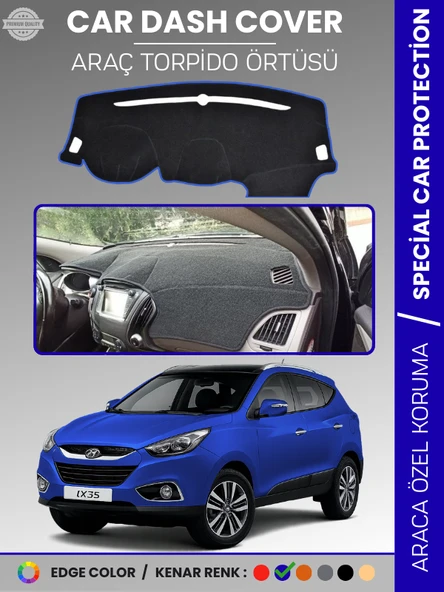 HYUNDAİ İX35 (2009-2015) Torpido Örtüsü Ön Göğüs Koruma Tam Uyum Çatlamayı Önler Kaymaz Kolay Montaj ürün görseli 1