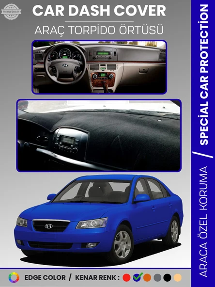 HYUNDAİ SONATA (2004-2007) Torpido Örtüsü Ön Göğüs Tam Uyum Çatlamayı Önler Kaymaz Kolay Montaj ürün görseli 1