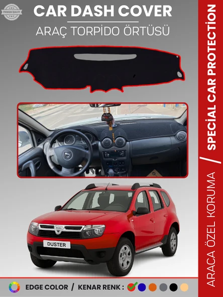 DACIA DUSTER (2009-2013) Torpido Örtüsü Ön Göğüs Koruma Torpido Koruma Çatlamayı Engeller Tam Uyum ürün görseli 1