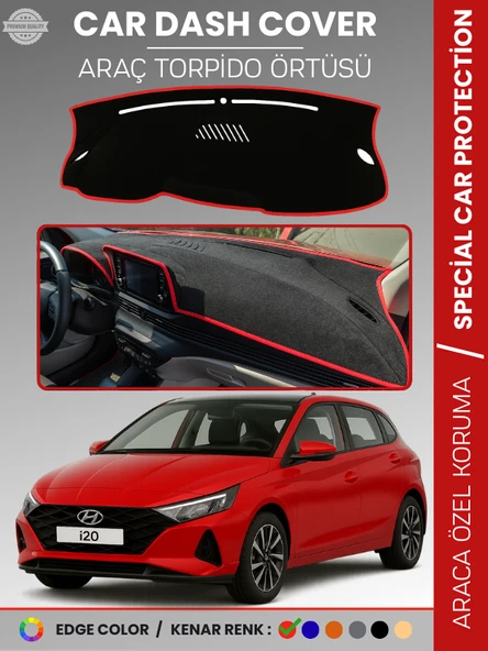 HYUNDAİ İ20 (2020+) Torpido Örtüsü Torpido Koruma Tam Uyum Çatlamayı Önler Kolay Montaj ürün görseli 1