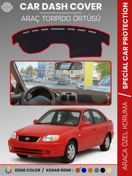 HYUNDAİ ACCENT ADMİRE-MİLENİUM (2000-2005) Torpido Örtüsü Kaymaz Tam Uyum Çatlamayı Önler ürün görseli 1