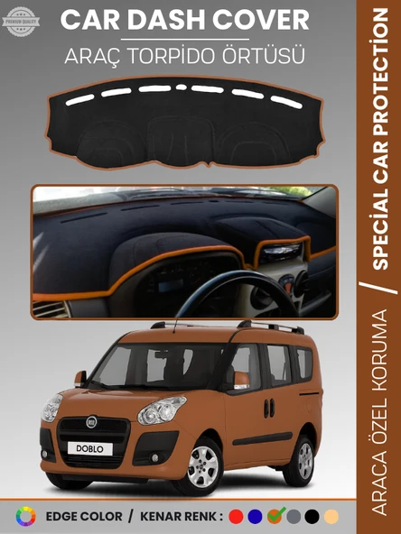 FIAT DOBLO D3 (2013-2015) AİRBAGSİZ Torpido Örtüsü Göğüs Torpido Koruma Çatlamayı Engeller Tam Uyum ürün görseli 1