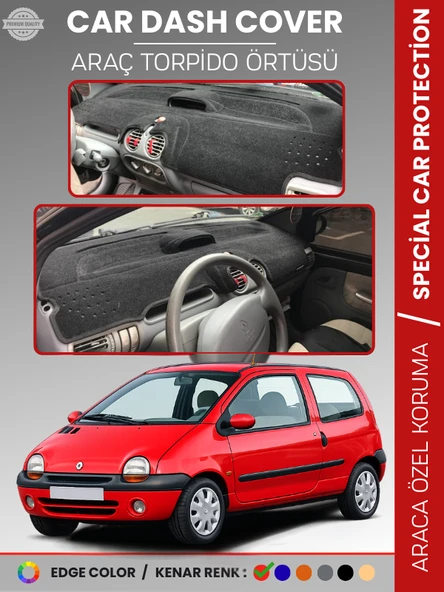 RENAULT TWINGO 1 (1998-2007) Torpido Örtüsü Ön Göğüs Koruma Torpido Koruma Birebir Uyum Kaymaz ürün görseli 1