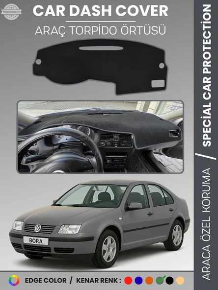 VOLKSWAGEN BORA (1997-2003) Torpido Örtüsü Ön Göğüs Koruma Torpido Koruma Tam Uyum Çatlamayı Önler ürün görseli 1