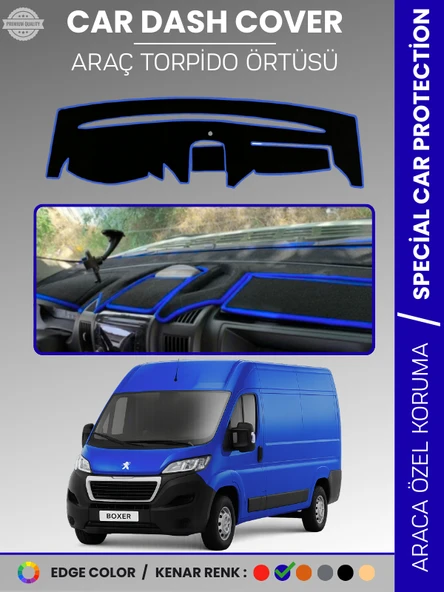 PEUGEOT BOXER (2017-2021) Torpido Örtüsü Panel Koruma Torpido Koruma Tam Uyum Kaymaz Özel Kesim ürün görseli 1
