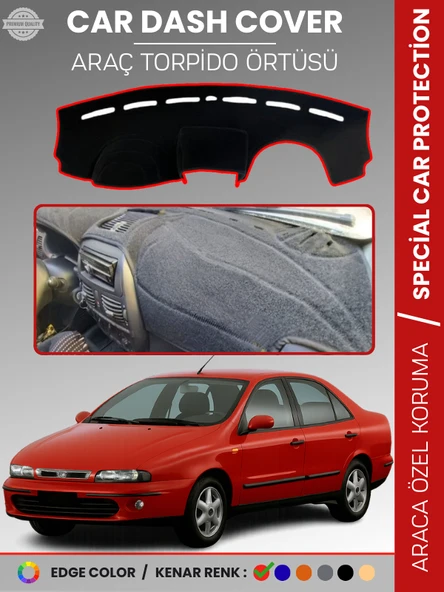 FIAT MAREA (1999-2007) Torpido Örtüsü Ön Göğüs Koruma Torpido Koruma Tam Uyum Kaymaz Kolay Montaj ürün görseli 1