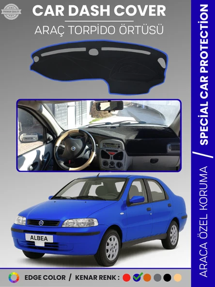 FIAT ALBEA (1999-2005) Torpido Örtüsü Ön Göğüs Torpido Koruma Tam Uyum Çatlamayı Önler Kolay Montaj ürün görseli 1