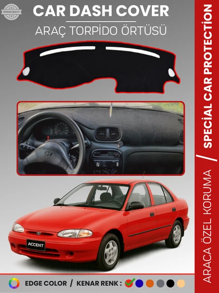 HYUNDAİ ACCENT YUMURTA KASA (1993-1999) Torpido Örtüsü Torpido Koruma Çatlamayı Engeller Tam Uyum ürün görseli 1