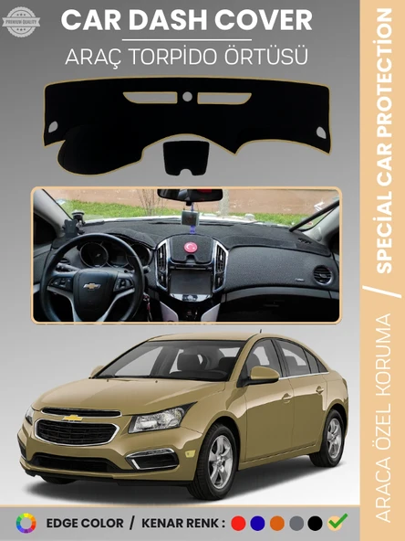CHEVROLET Cruze (2012-2016) Torpido Örtüsü Ön Göğüs Torpido Koruma Tam Uyum Kaymaz Hızlı Montaj ürün görseli 1