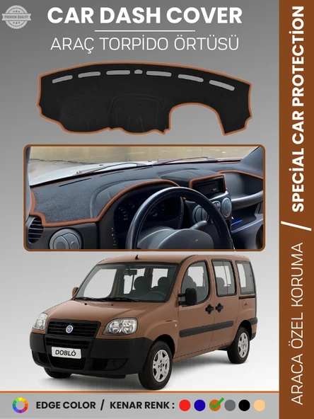 FIAT DOBLO (2000-2008) AİRBAGSİZ Torpido Örtüsü Ön Göğüs Torpido Koruma Çatlamayı Engeller Tam Uyum ürün görseli 1