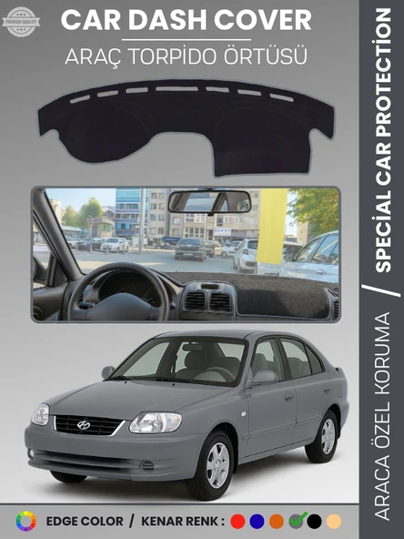 HYUNDAİ ACCENT ADMİRE-MİLENİUM (2000-2005) Torpido Örtüsü Kaymaz Tam Uyum Çatlamayı Önler ürün görseli 1