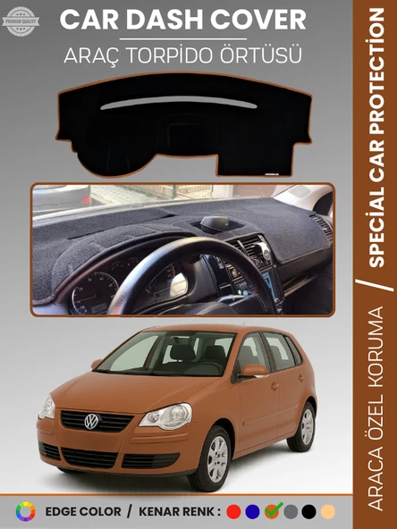 VOLKSWAGEN POLO ÇUKURLU GÖĞÜS (2001-2009) Torpido Örtüsü Ön Göğüs Koruma Torpido Koruma Tam Uyum ürün görseli 1