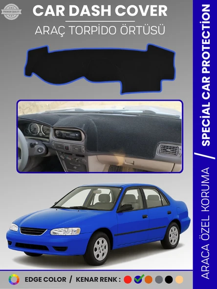 TOYOTA COROLLA E110 (1998-2002) Torpido Örtüsü Ön Göğüs Koruma Araca Özel Çatlamayı Önler Kaymaz ürün görseli 1