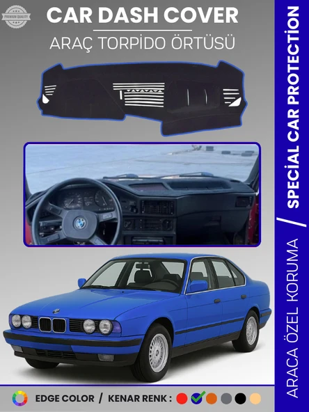 BMW E34 5 SERİSİ (1988-1996) Torpido Örtüsü Panel Koruma Torpido Koruma Tam Uyum Çatlamayı Önler ürün görseli 1