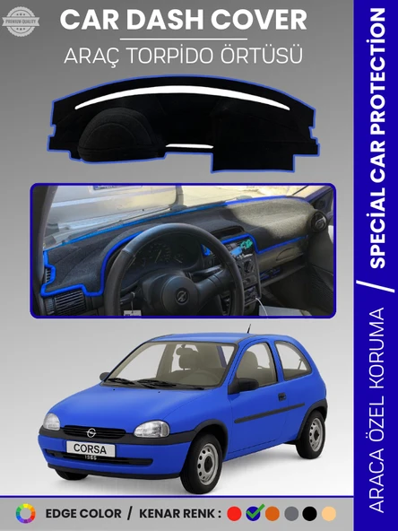 OPEL CORSA B (1993-2000) Torpido Örtüsü Ön Göğüs Halı Torpido Koruma Birebir Uyum Kaymaz Özel Kesim ürün görseli 1
