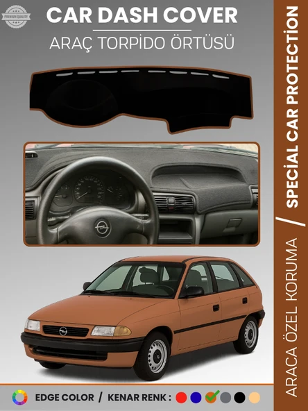 OPEL ASTRA F (1991-1998) Torpido Örtüsü Ön Göğüs Koruma Torpido Koruma Tam Uyum Kaymaz Özel Kesim ürün görseli 1