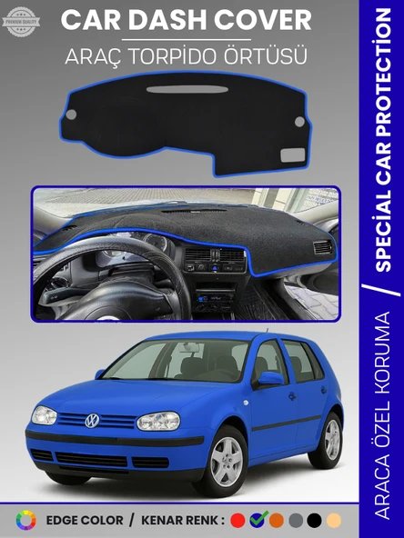 VOLKSWAGEN GOLF 4 (1997-2003) Torpido Örtüsü Ön Göğüs Koruma Tam Uyum UV Koruma ürün görseli 1