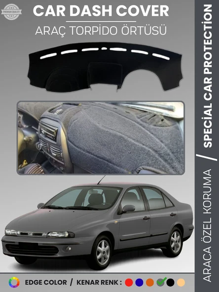 FIAT MAREA (1999-2007) Torpido Örtüsü Ön Göğüs Koruma Torpido Koruma Tam Uyum Kaymaz Kolay Montaj ürün görseli 1