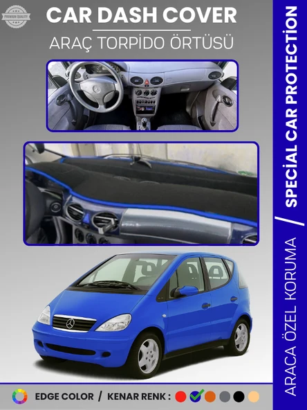 MERCEDES A CLASS W168 (1997-2004) Torpido Örtüsü Premium Kalite Torpido Koruma Özel Kesim UV Koruma ürün görseli 1