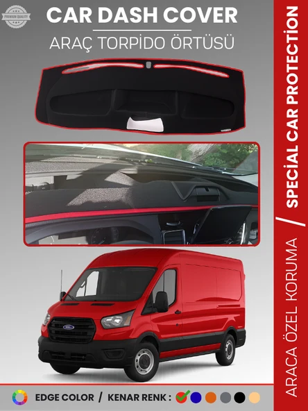 FORD TRANSİT V363 (2019-2023) MAKYAJLI Torpido Örtüsü Torpido Koruma Tam Uyum Kaymaz Kolay Montaj ürün görseli 1