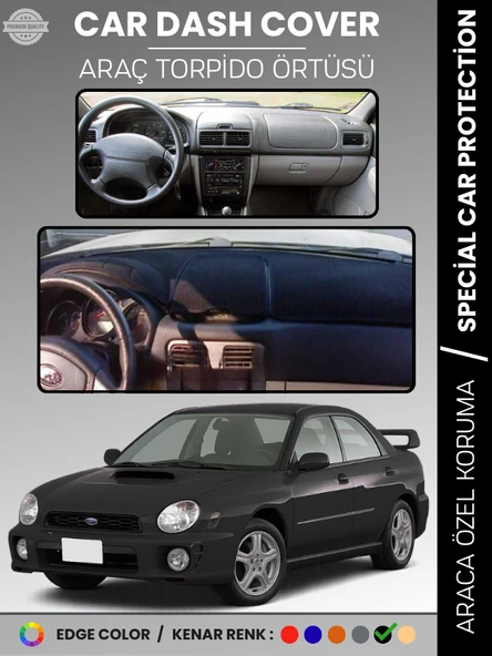 SUBARU IMPREZZA (1998-2000) Torpido Örtüsü Ön Göğüs Halı Torpido Koruma Tam Uyum Kaymaz UV Koruma ürün görseli 1