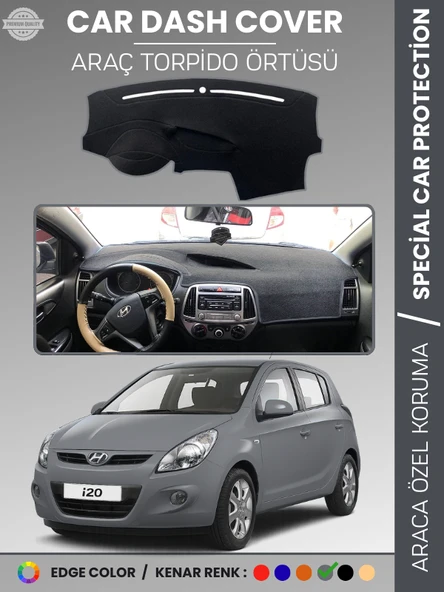 HYUNDAİ İ20 (2008-2014) Torpido Örtüsü Göğüs Koruma Araca Özel UV Koruma ürün görseli 1