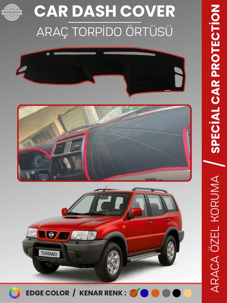 NİSSAN TERRANO DÜZ MODEL (1999-2003) Torpido Örtüsü Ön Göğüs Torpido Koruma Birebir Uyum Kaymaz ürün görseli 1