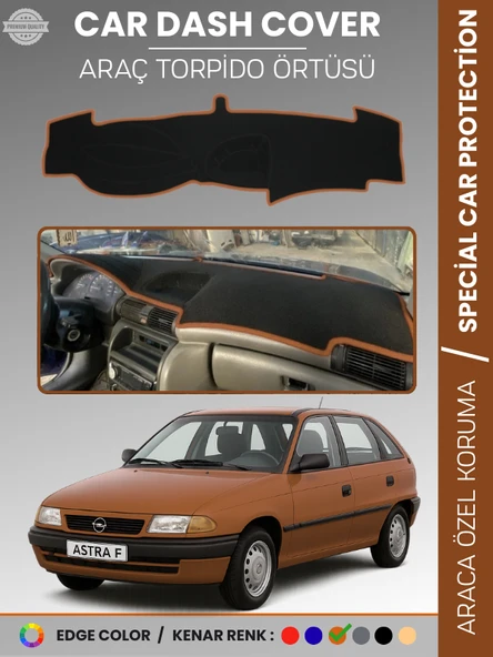 OPEL ASTRA F (1991-1998) AİRBAGSİZ Torpido Örtüsü Ön Göğüs Koruma Torpido Koruma Tam Uyum Özel Kesim ürün görseli 1