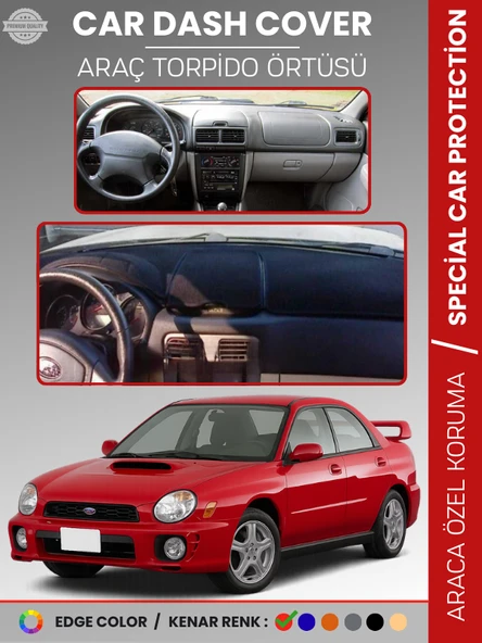 SUBARU IMPREZZA (1998-2000) Torpido Örtüsü Ön Göğüs Halı Torpido Koruma Tam Uyum Kaymaz UV Koruma ürün görseli 1