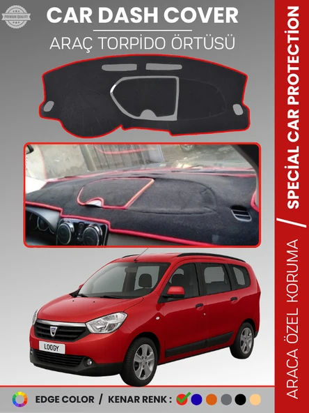 DACIA LODGY (2010-2017) Torpido Örtüsü Ön Göğüs Koruma Torpido Koruma Çatlamayı Engeller Tam Uyum ürün görseli 1