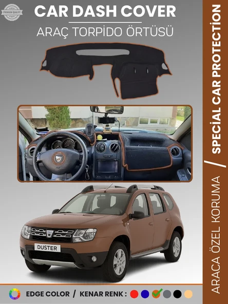 DACIA DUSTER (2015 +) Torpido Örtüsü Ön Göğüs Koruma Torpido Koruma Çatlamayı Engeller Tam Uyum ürün görseli 1