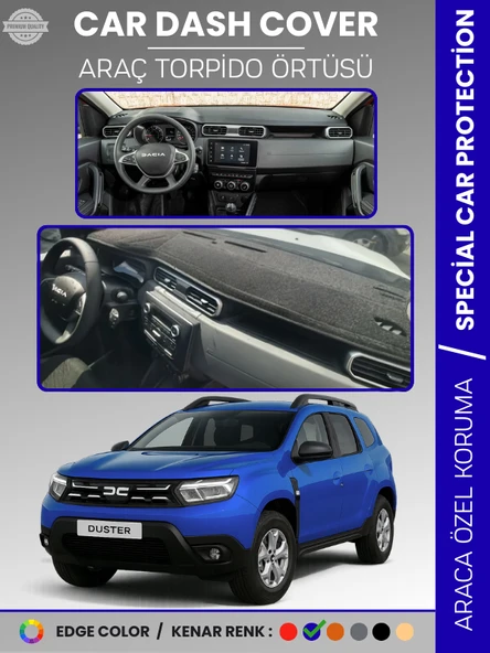 DACIA DUSTER (2023+) Torpido Örtüsü Ön Göğüs Koruma Torpido Koruma Çatlamayı Engeller Tam Uyum ürün görseli 1